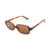 Óculos de Sol Retangular Ibiza Tortoise Clássico Retrô Unissex Proteção UV400 Premium Estilo Moderno