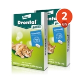 Kit 2 Vermífugo Drontal Gatos 4 Comprimidos para Gatos de até 4kg Elanco