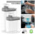 Kit Dispenser Organizador de Lavanderia 2,3 + 1,5 L Acrílico AMACIANTE SABÃO EM PÓ SABONETE LÍQUIDO