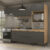 Armário de Cozinha Compacta 4 peças Lisboa Multimóveis MP2134 Rustic/Preto