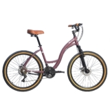 Bicicleta Aro 26 Comodo Shimano Alumínio Freios À Disco 21v
