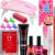 Kit Alongamento de Unha Polygel Cabine Estufa Sun Mini 6w Top Coat Primer 100 Moldes F1Gel Acrigel