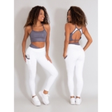 Conjunto Feminino Poliamida Legging Bolso Recorte 3D + Top Fitness