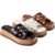 Sandália Feminina Lumiss Flatform Tachas Rebite Dourado Cortiça Confortável