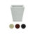 Vaso para Planta Escovado Quadrado com Prato Resistente Decorativo Em Polietileno