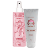 Kit Mulheres Ricas Cheiro Rica N3 Hidratante Corporal Floral Intenso Adocicado