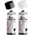 Kit 12 Tinta Spray 400ml Preto Branco Metálico Brilhante Fosco Para Papel Plástico Madeira Ferro