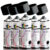 Kit Jogo Com 6 Tintas Spray PRETO BRILHANTE 400ml LUBCOLOR Uso Geral Madeira Papel Isopor Plástico