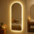 Espelho Orgânico Corpo Inteiro com Led Touch 110x50cm Quente Frio Pinterest Decoração Quarto Sala