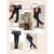 kit 3 Meias calça infantil Meia Grossa Frio Inverno Menina Preta/ Branca/Colorido,Estampa 1a 14 anos