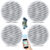 Amplificador Bluetooth Som Ambiente + 4 Caixas Teto Embutir