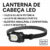 Lanterna De Cabeça Tática Potente 3 Leds 2135° e 2 Modos Iluminção