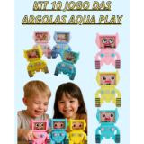 Kit Jogo Argola Game Agua Aqua play Lembrancinha Anti – Estresse Pop Ball Sensorial Alívio Stress