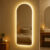 Espelho Arcos Base Reta com Led Touch Quente e Fria 150x40cm Decoração Pinterest Quarto Sala Hall