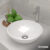 Cuba Pia de Apoio Sobrepor Redonda 35cm Branca Banheiro Lavabo Beltempo BT-3073