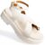 Sandália Vizzano Papete Feminina Confortável Original 6499 Off White