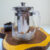 Kit 4 Chaleira Bule Infusor P/ Chá Café Vidro 500ml Aço Inox Alça Acrílico Infusor De Vidro Presente