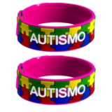 2 Pulseiras Ajustáveis Autismo Infantil – Quebra Cabeça