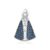 Pingente de Prata 925 Nossa Senhora Aparecida Manto Azul
