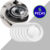 Kit Jogo 6 Pratos Rasos Jantar Almoço 28cm Cristal Lapidado Borda Bolinhas Pearl Wolff