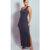 Vestido Feminino Longo Canelado Elegante Premium Tendência Fashion