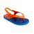 Chinelo Molekinho Bebê Menino Sandália Calce Fácil 2644-200 Azul e Laranja