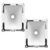 Kit 2 Cone Corneta Lts 1512 Rosca Lente 15-12 Boca Jarro Trio Paredão Aluminio