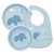 Buba – Linha Cloudy Alimentação Bebê em Silicone – Babador, Bowl 350ml e Pratinho 19cm com Ventosa