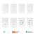 COIBEU Interruptor branco WiFi Inteligente Teclas Touch tuya APP Smart Life Painel Alexa Google Home