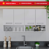 Armário de Cozinha Compacta 2-3-4 Portas Monte sua Cozinha Modular – Móveis Bonatto OFERTA RELAMPAGO