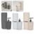 Kit Conjunto de Banheiro Porta Escova de Dentes Porta Sabonete Liquido 2 Peças Elegante