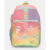 Mochila Infantil Menina Costas Rosa Com Adesivos Color Block Puket