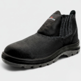 Botina De Segurança Biqueira de PVC Bidensidade Cartom Flex EPI CA15081 Couro 026PVC – Preto