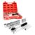 Maleta Kit Jogo De Soquete Sextavado 10 A 32mm 1/2pol 22 peças Bravus Force