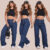 Calça Wide Leg Jeans ESCURA Cintura Alta Pantalona 100% PREMIUM