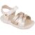 Sandália Klin Menina Tic Tac Infantil Papete Original Off White
