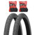 KIT PAR DE PNEU PRAIEIRO 26X1.95 + CAMARA 26 IMP SLICK Preto 50-559 ARO 26 Mountain Bike MTB