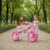 Bicicleta  Infantil Nathor Flower Aro 12 Freio Tambor Cor Rosa Com Rodas De Treinamento