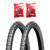 KIT PAR DE PNEU EXCESS 26X1.95 CRAVUDO + CAMARA 26 KENDA SLICK Preto 50-559 ARO 26 Mountain Bike MTB