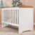 Berço 3 em 1 Americano Carolina Baby – MDF Branco Bétula + Mosquiteiro
