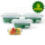 Conjunto 3 Potes Vidro Hermético Mantimentos Marmita 370ml
