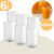 Jogo 6 Copos Vidro Canelado Sleek 420ml Transparente Resistente e Elegante