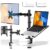 Suporte Duplo Articulado De Mesa Para Monitor E Notebook E 2 Minito 3 Monito