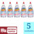 Kit 5 Adoçante Líquido Zero-Cal Sacarina 100ml