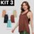 Kit 3 regatas básicas lisas modelo nadador corte a fio – academia
