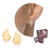 Brinco Gota Abaulada Lisa Folheada A Ouro Rommanel + Kit completo Caixinha e Sacolinha 527478