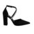 Sapato Scarpin Feminino Salto Bloco Bico Fino Strass Brilhante