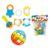 Kit 7pcs Brinquedo Chocalho Soft Macio Silicone Para Bebes Bolinha Halter Chocalho Dutoys