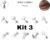 Kit 3 Piercing Labret Hipoalergênico Aço cirugirco Tragus Coração Estrela Raio Lua KB120