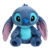 Pelúcia Urso Stitch Peludinho Premium 25 Cm Encantadora Azul-escuro
